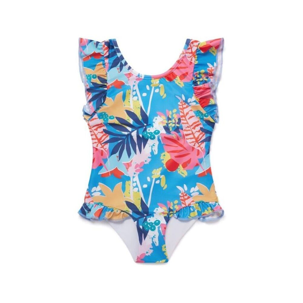 Boardies® Girls  Miami Ruffles Swimsuit, Green